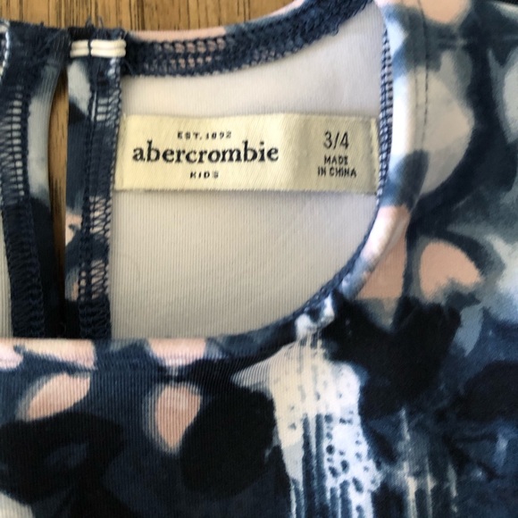 Abercrombie girls navy blue dress size 3/4T - Picture 3 of 7